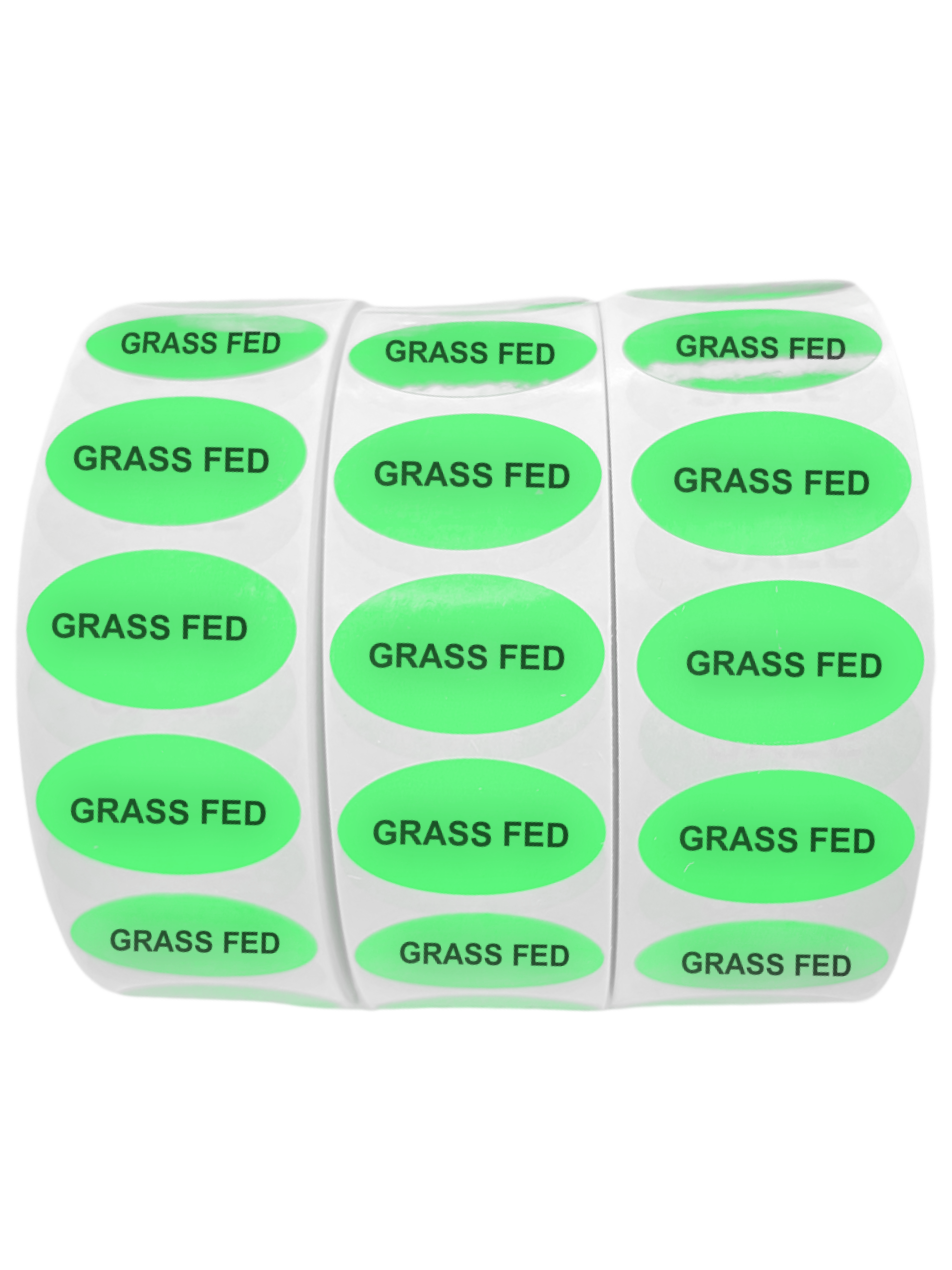 Grass Fed Label - Head On View
