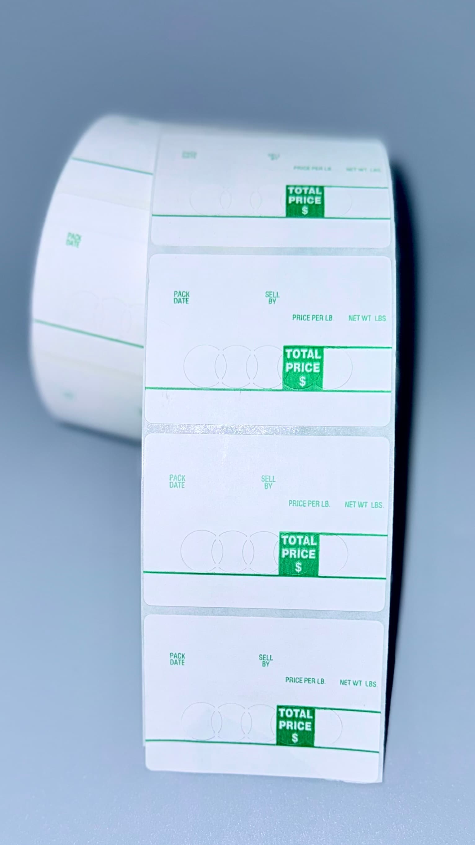 Digi 43mm green security UPC labels