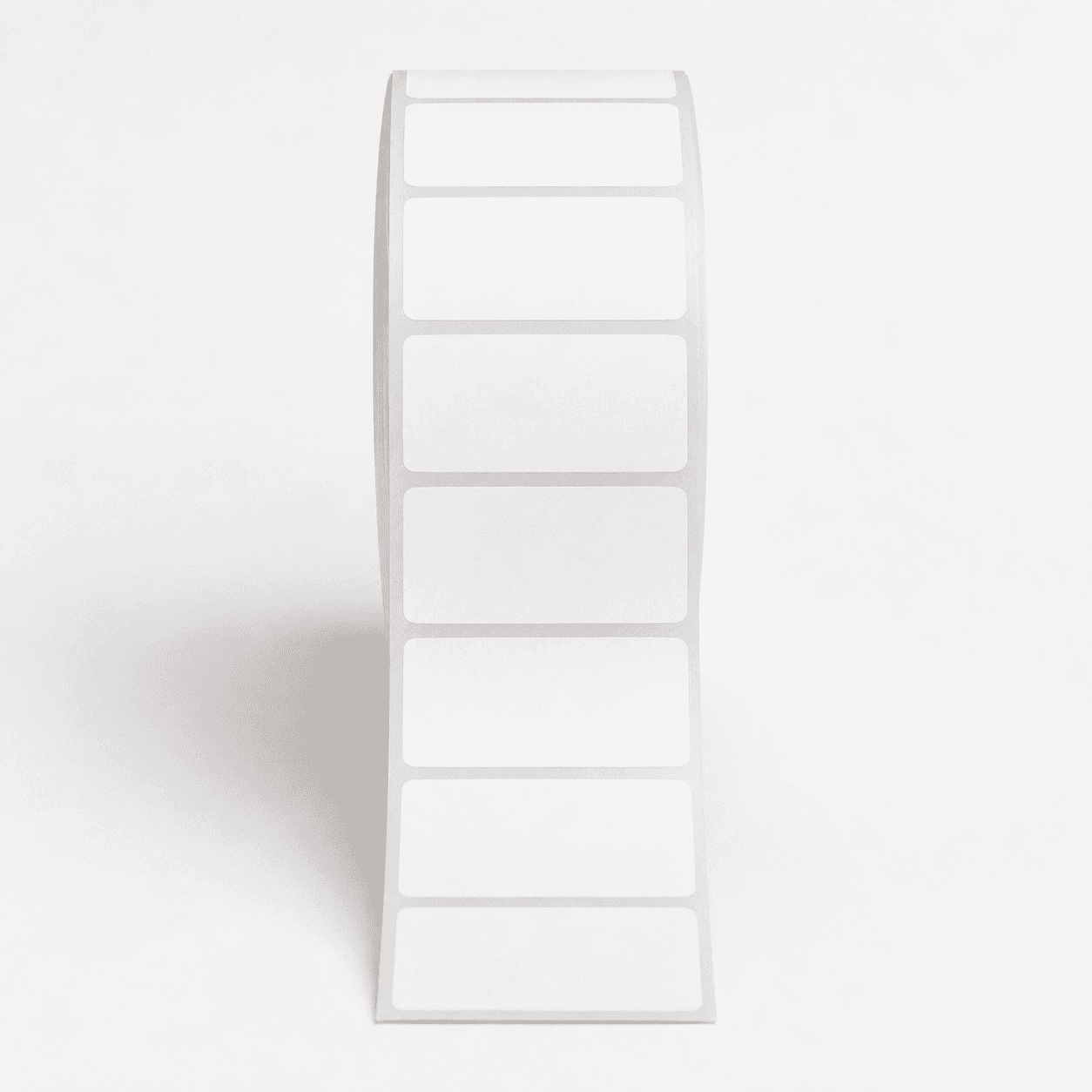3.5" x 1.5" Direct Thermal Labels - Head On View