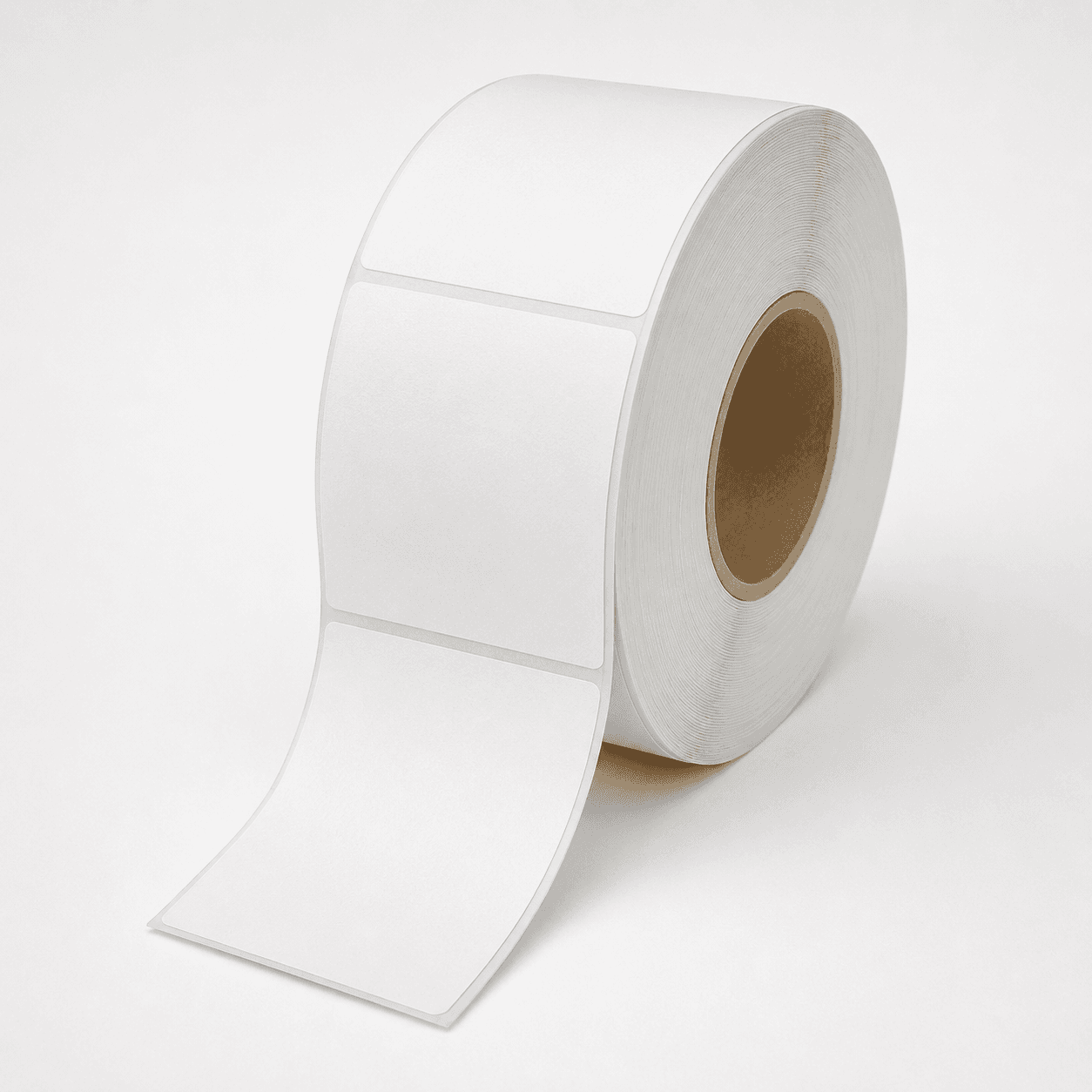 4" x 4" Thermal Transfer Labels - Head On View